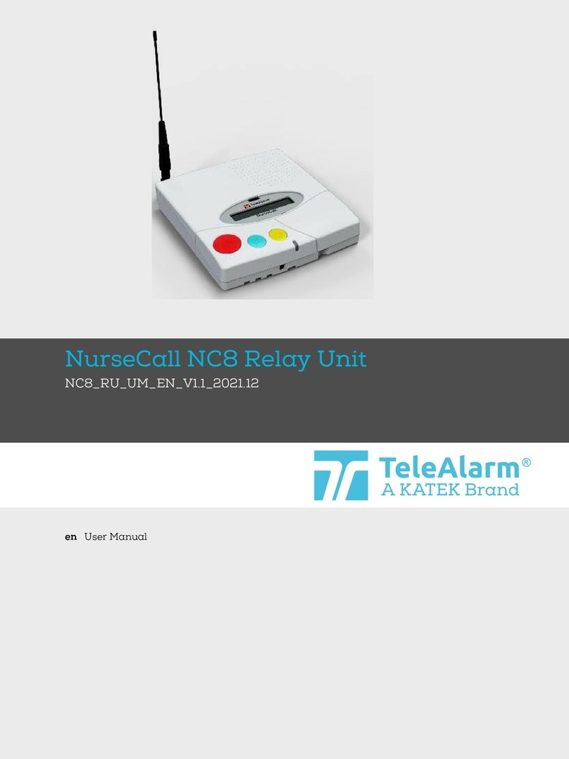 KATEK TeleAlarm NurseCall NC8 user manual