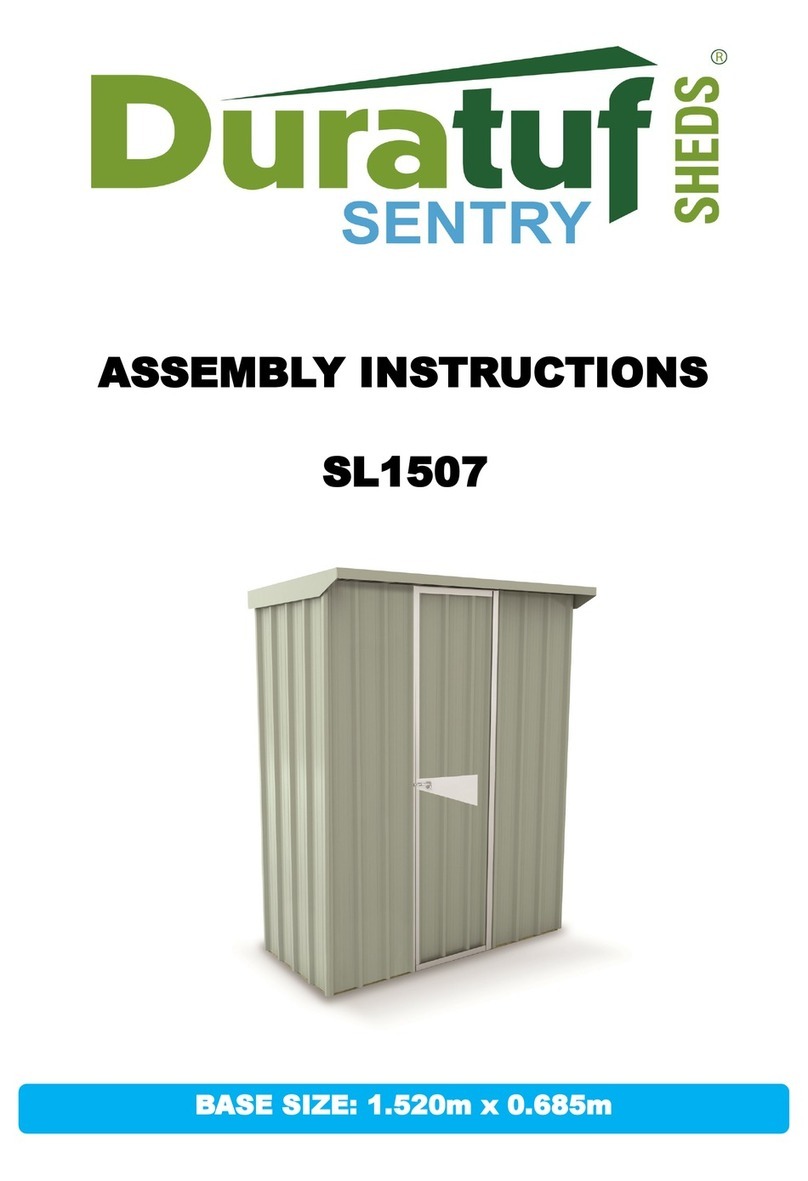 Duratuf Sentry Shed SL1507 Assembly instructions Duratuf Sentry Shed SL1507 Assembly instructions