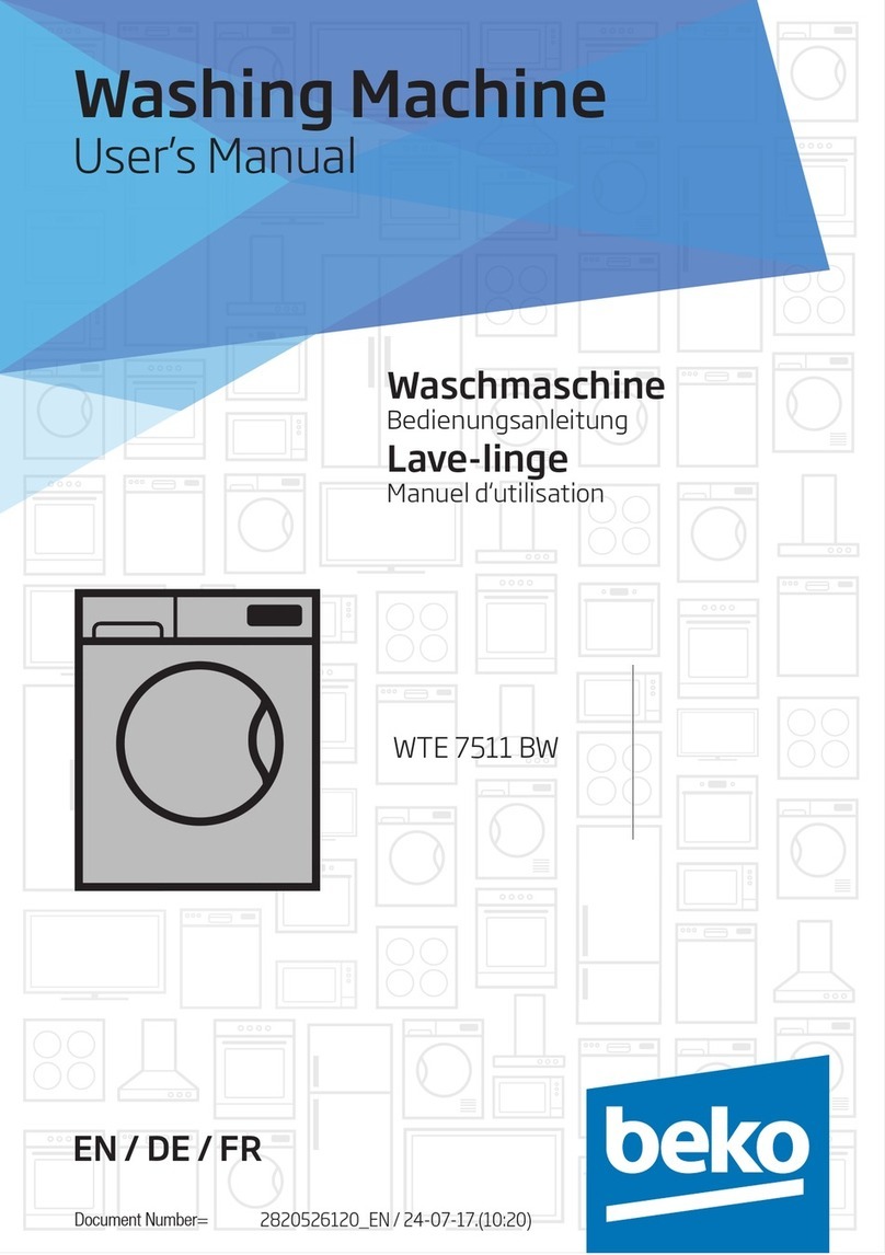 Beko WTE 7511 BW User manual