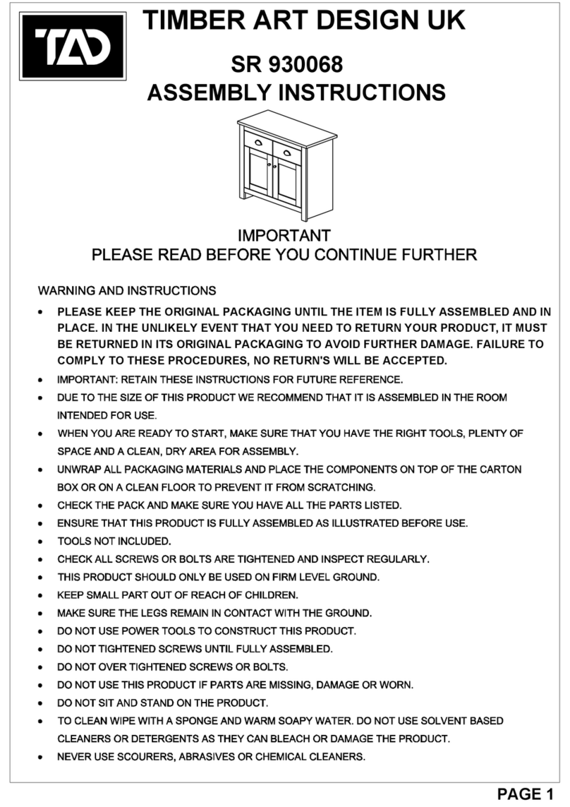 TIMBER ART DESIGN SR 930068 Assembly instructions TIMBER ART DESIGN SR 930068 Assembly instructions