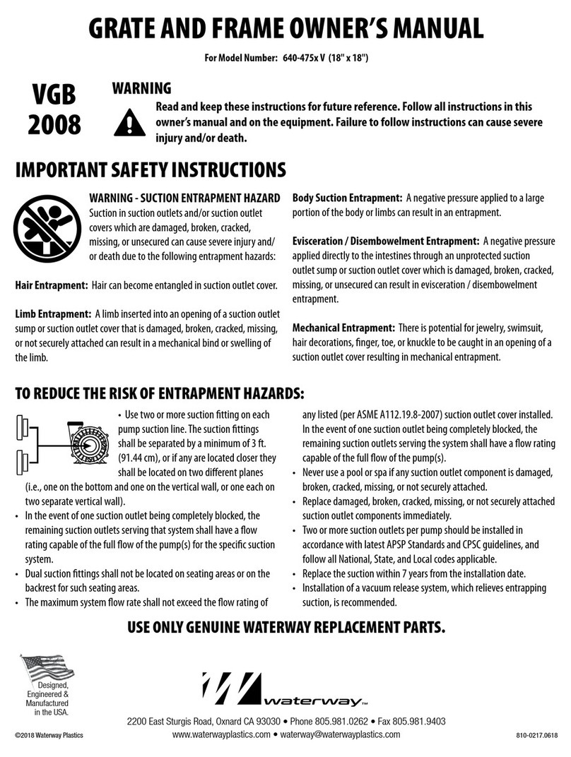 Waterway 640-475x V owner's manual