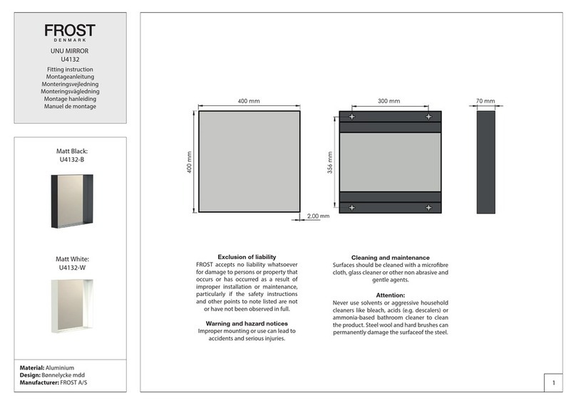 FROST UNU U4132 Install guide