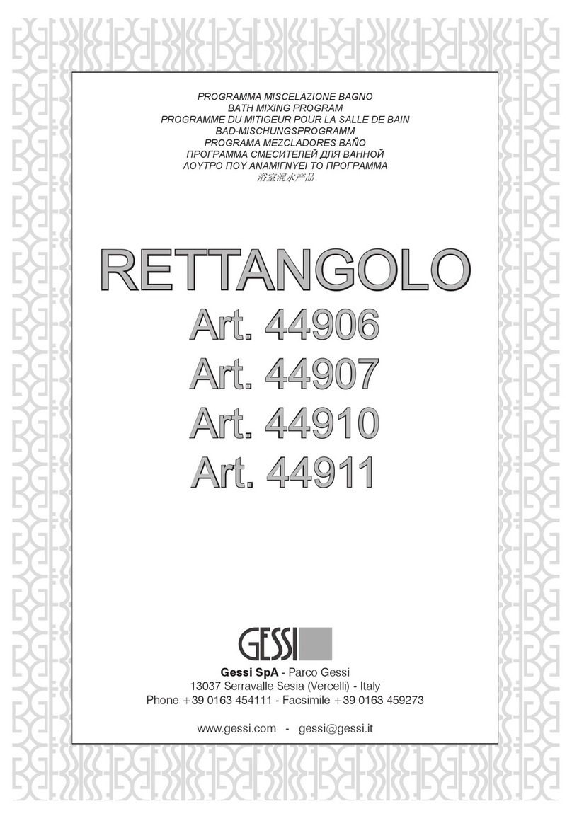 Gessi RETTANGOLO 44906 manual
