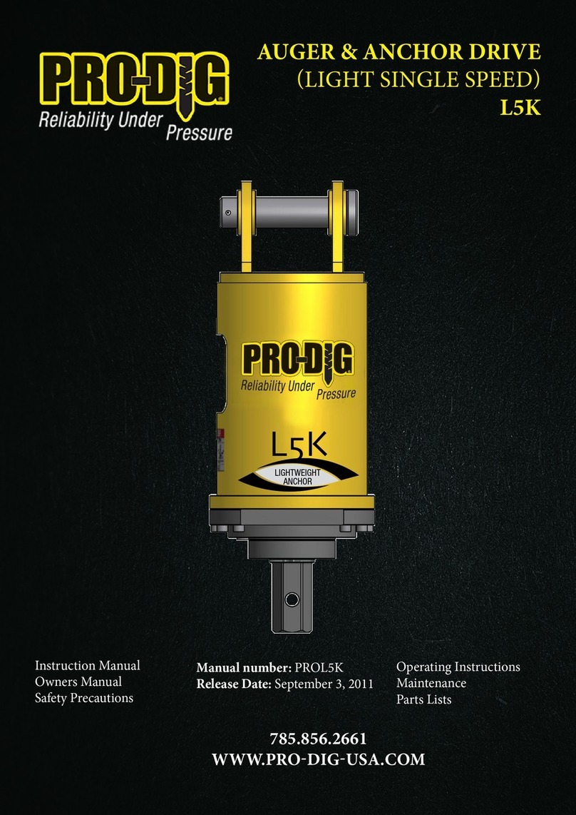 Pro-dig L5K instruction manual