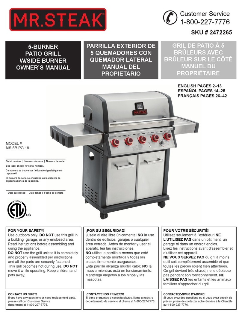 MR. Steak MS-5B-PG-18 owner's manual