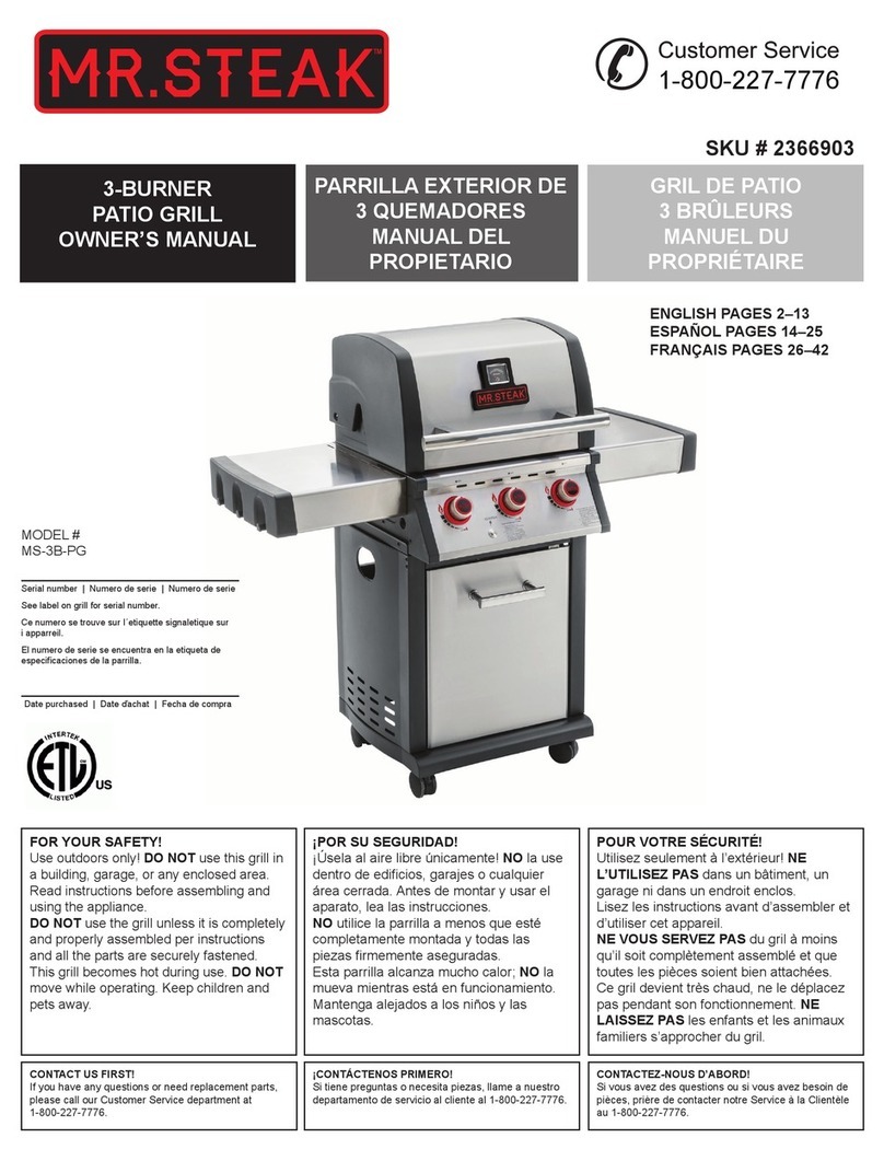 MR. Steak MS-3B-PG User manual