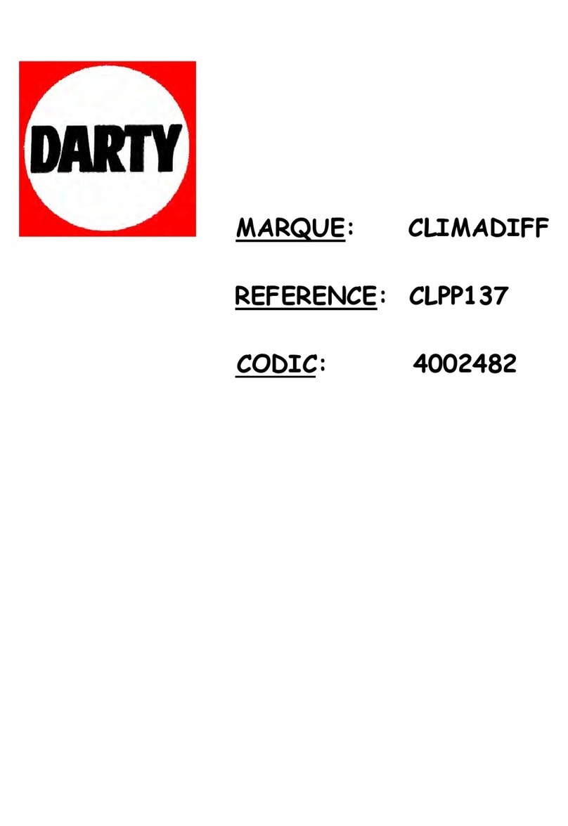 Climadiff CLPP137 User manual