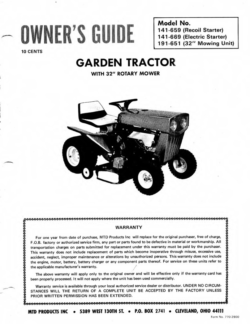 MTD 141-659 User manual