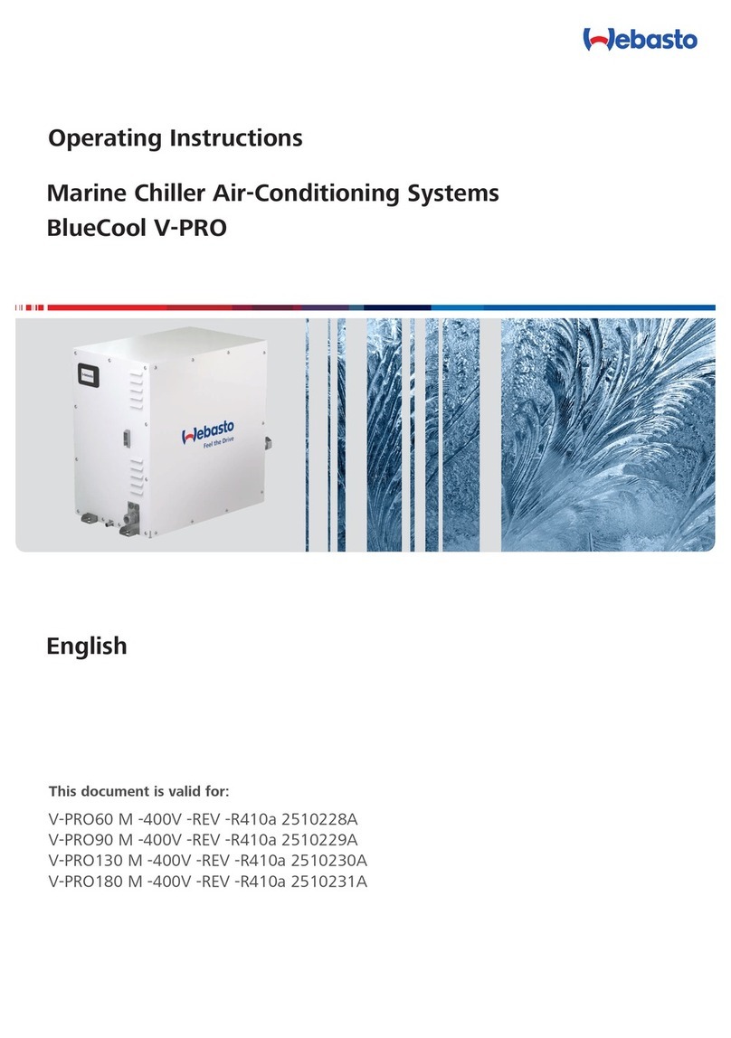Webasto BlueCool V-PRO Series User manual