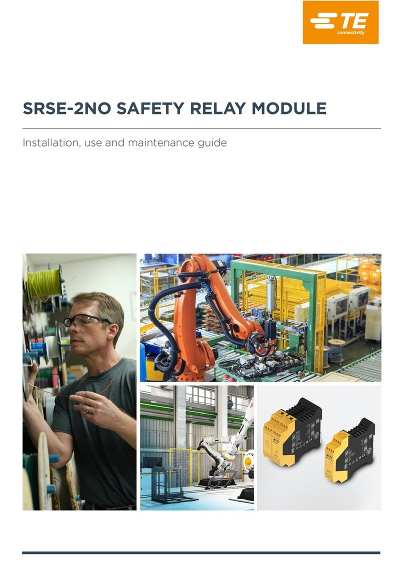 TE Connectivity SRSE-2NO Installation and operating instructions