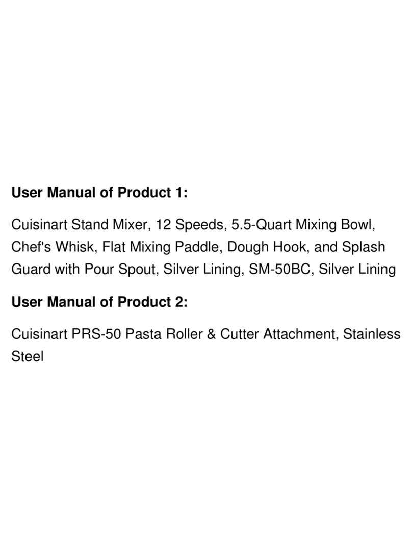 Cuisinart Precision Master SMD-50 Series INSTRUCTION AND RECIPE BOOKLET