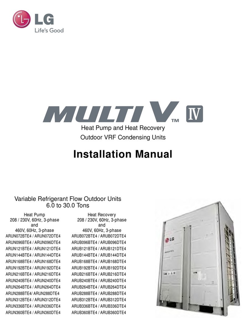 LG MULTI V ARUN072BTE4 installation manual