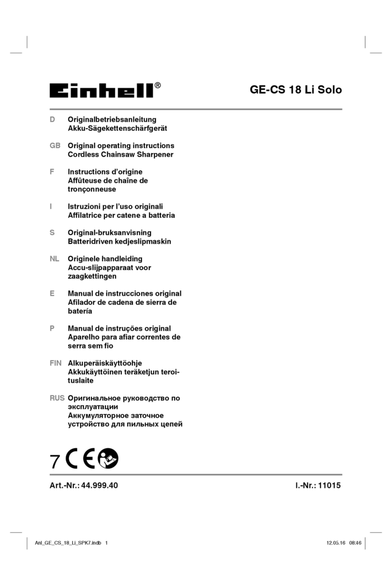 EINHELL GE-CS 18 Li Solo User manual