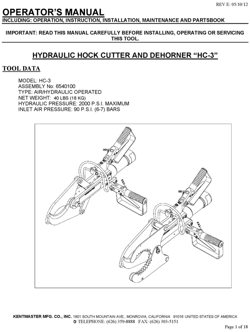 KENTMASTER HC-3 Operator's manual