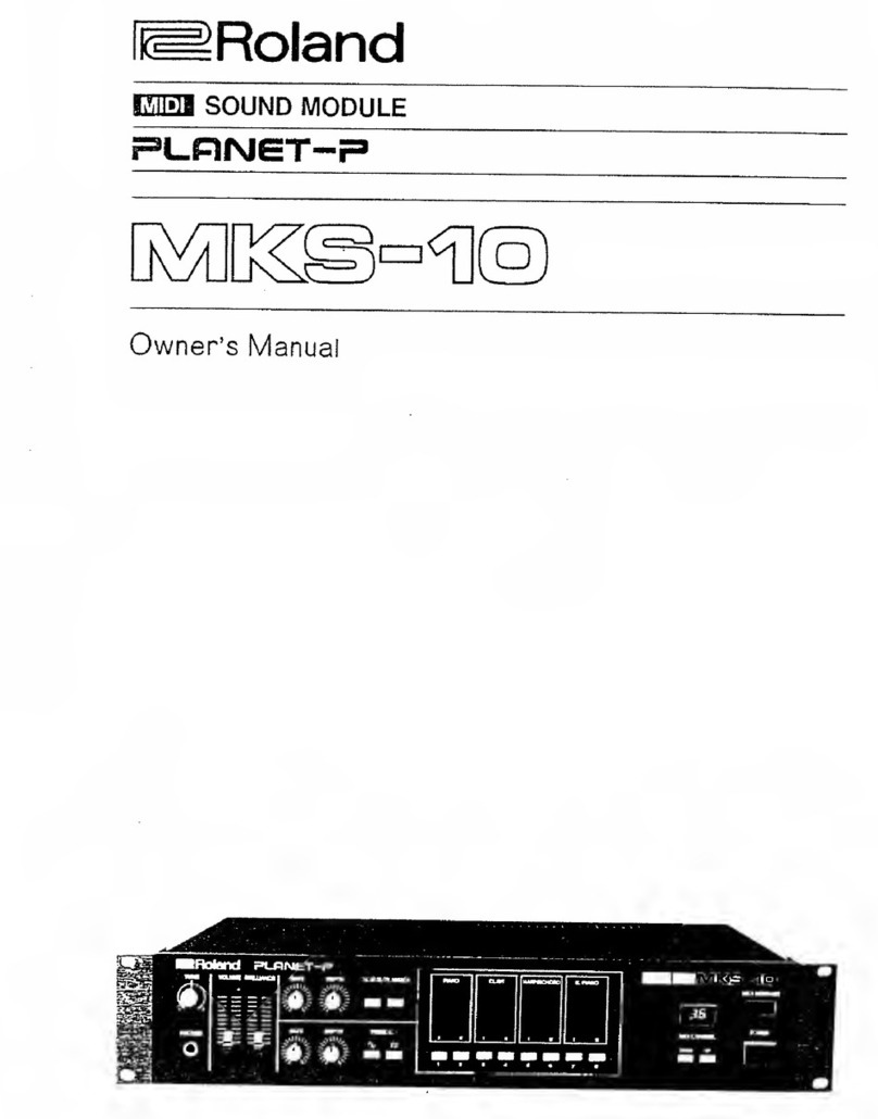 Roland PLANET-P MKS-10 User manual