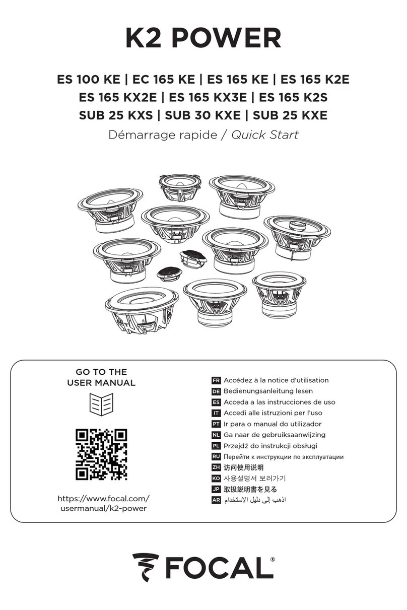 Focal K2 POWER ES 100 KE quick start