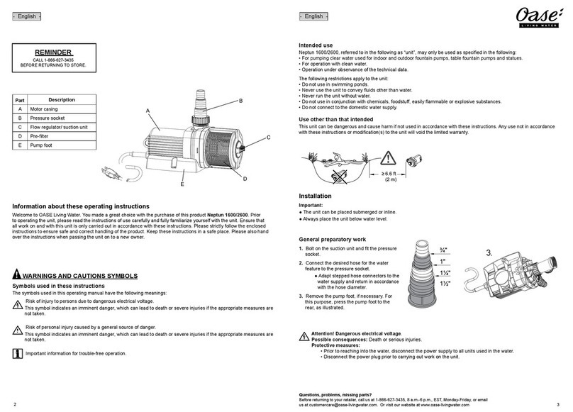 Oase Neptun 2600 Installation