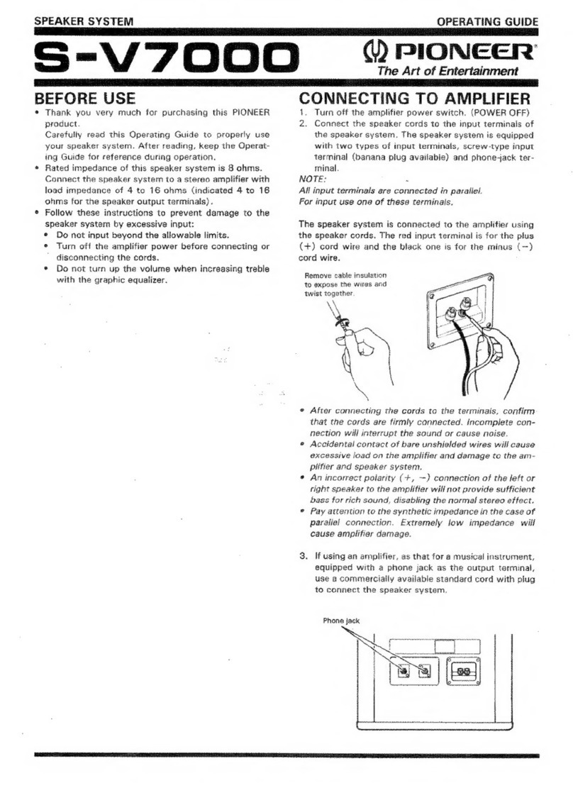 Pioneer S-V7000 User manual