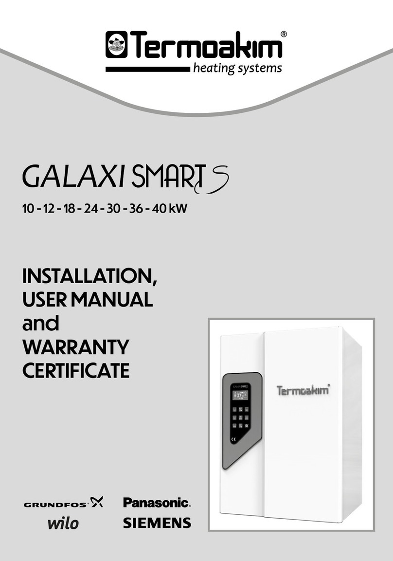 Termoakim GALAXI SMART S Installation Instructions, User Guide, Warranty Information