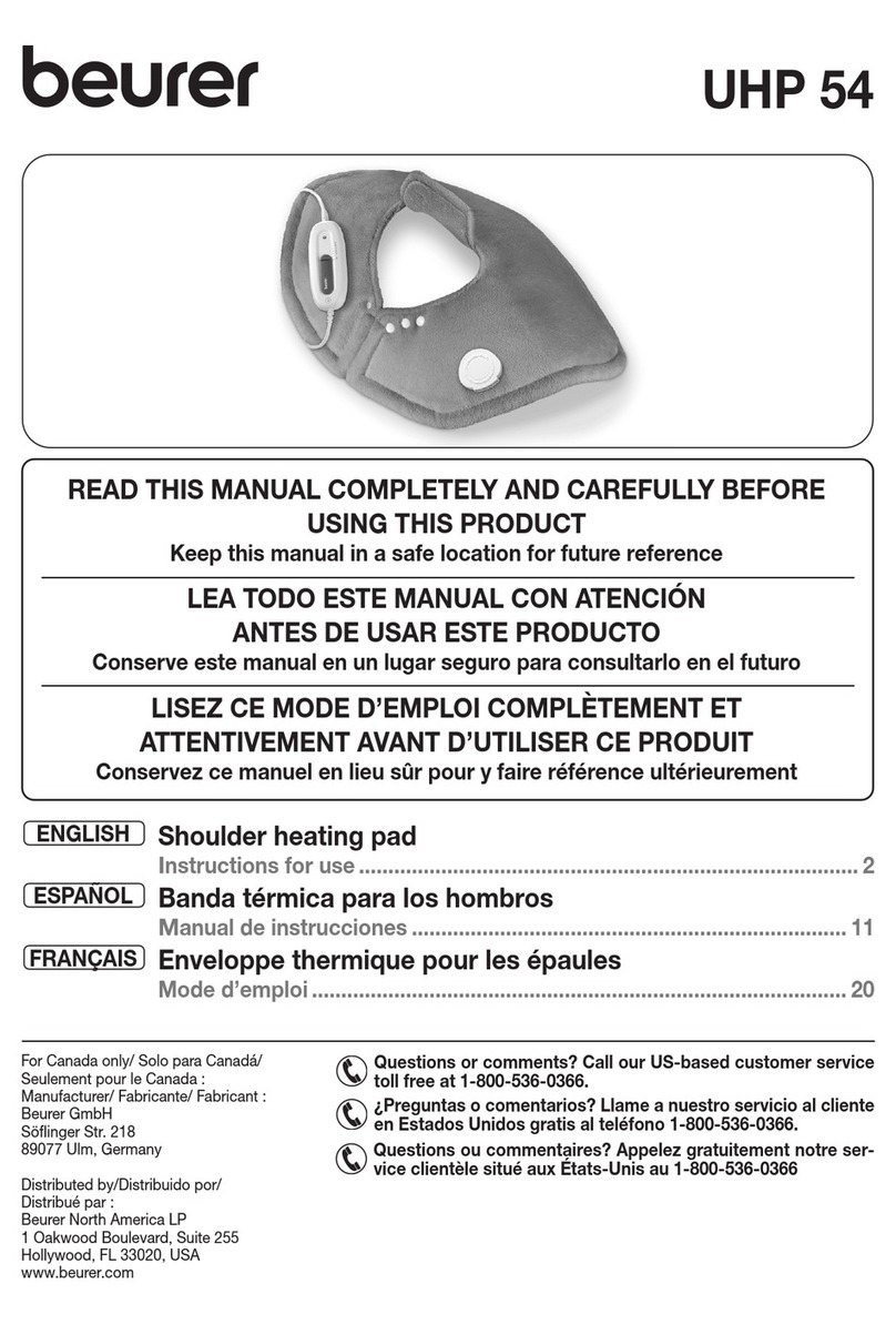 Beurer UHP 54 manual