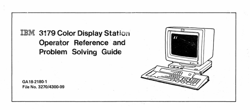 IBM 3179 User manual