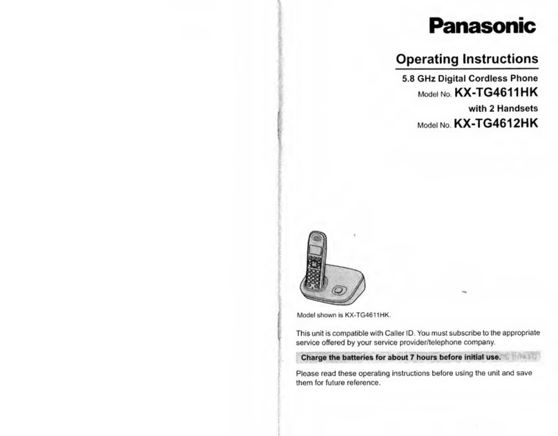 Panasonic KX-TG4611HK operating instructions