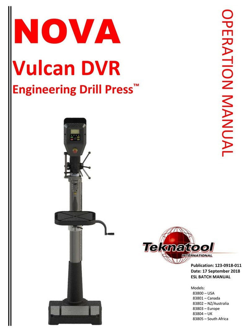 Teknatool NOVA Vulcan DVR User manual