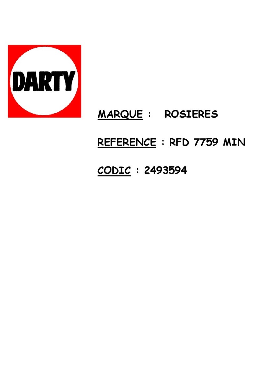ROSIERES RFD 7759 MIN User instructions