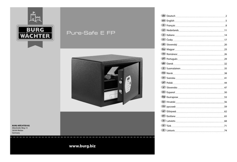 Burg Wächter Pure-Safe E FP manual