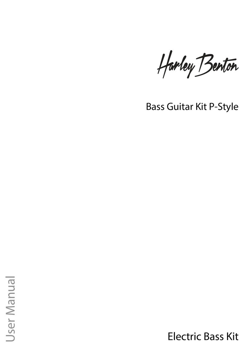 thomann Harley Benton Bass Guitar Kit P-Style user manual