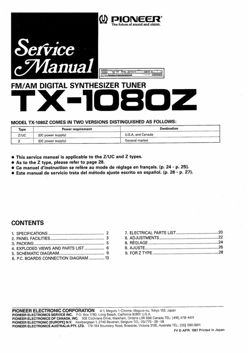 Pioneer TX-1080Z Service manual