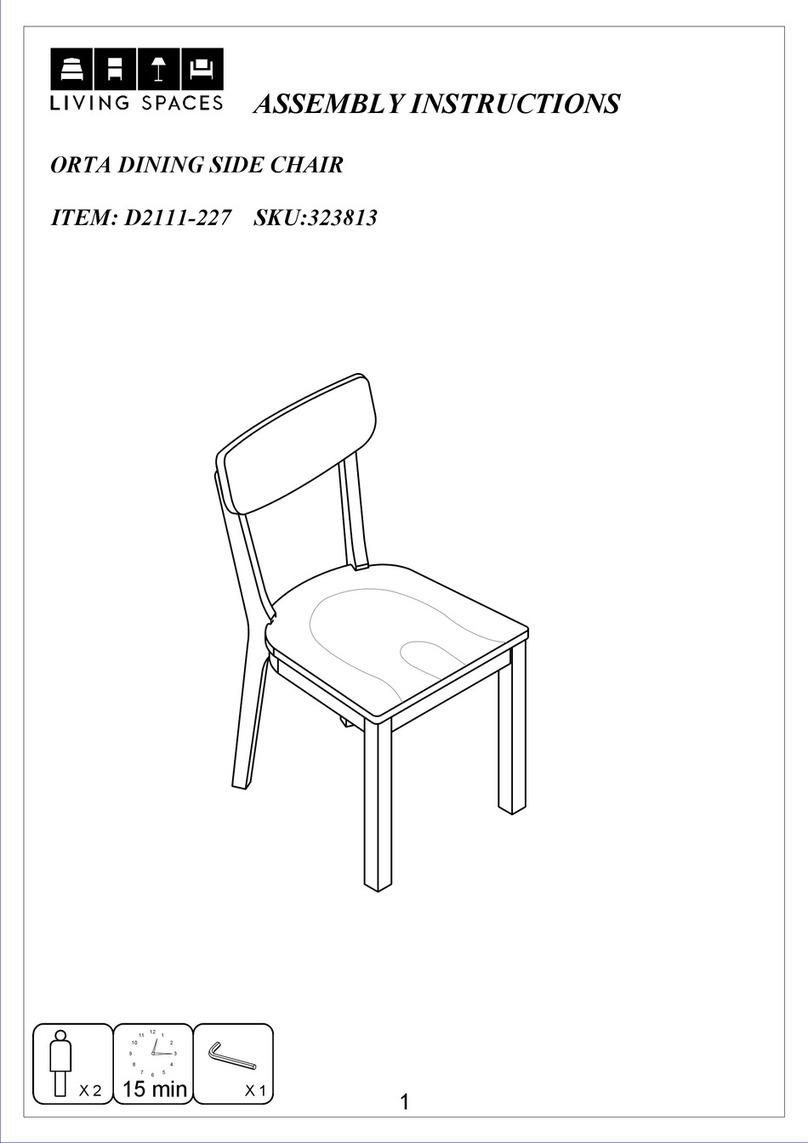 Living Spaces ORTA D2111-227 User manual