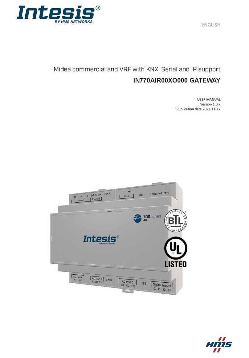 HMS Networks Intesis IN770AIR00XO000 user manual