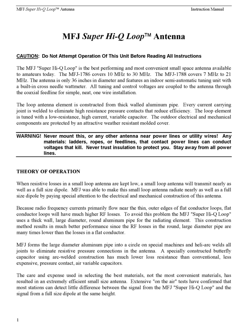 MFJ Super Hi-Q Loop MFJ-1786 User manual