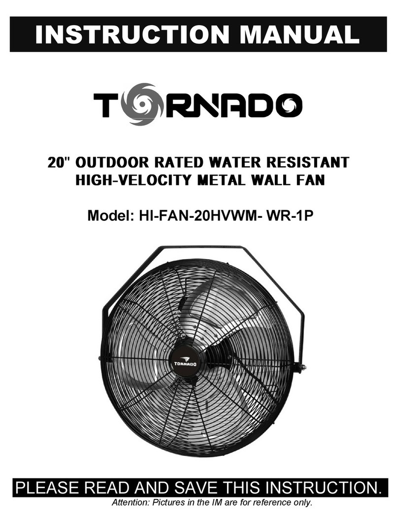 Tornado HI-FAN-20HVWM- WR-1P User manual