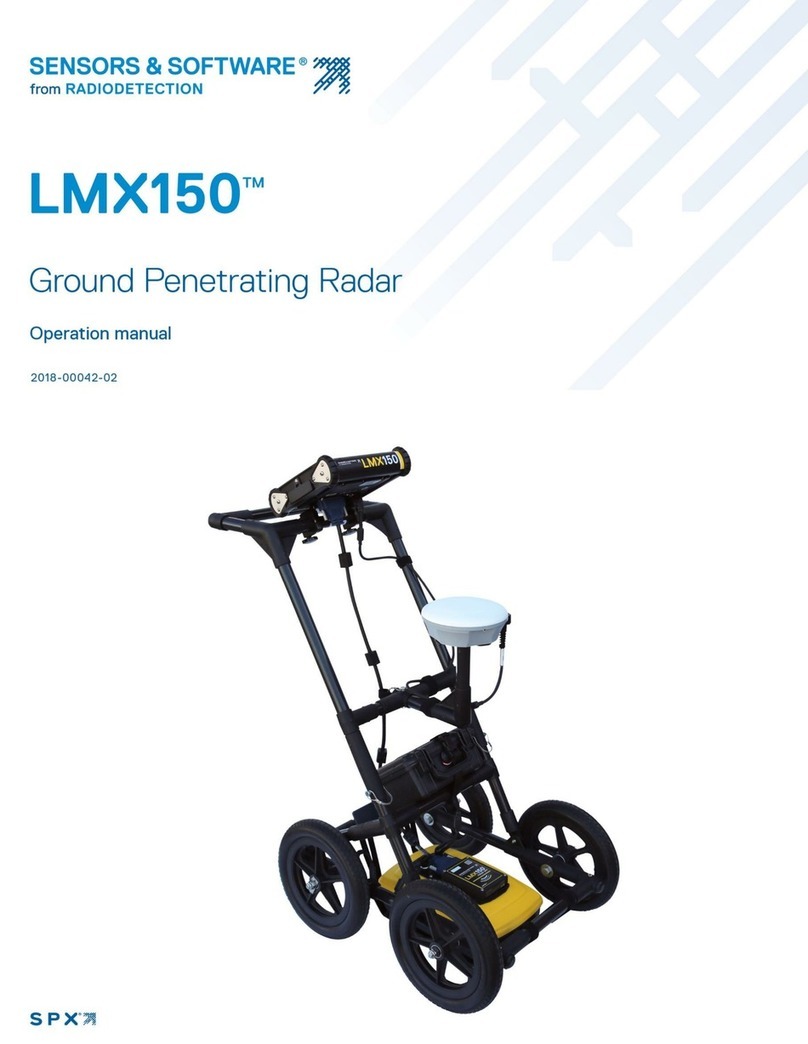 SPX Radiodetection SENSORS & SOFTWARE LMX150 Operation manual