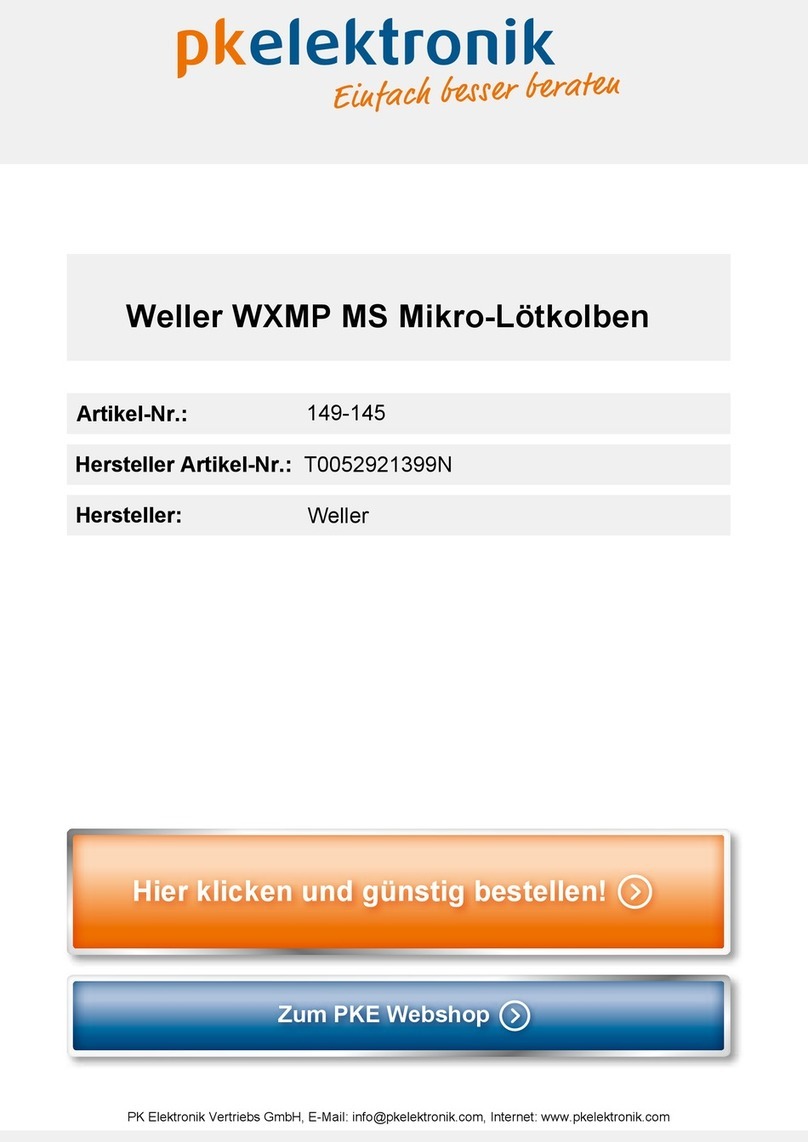 Weller T0052921399N Original instructions