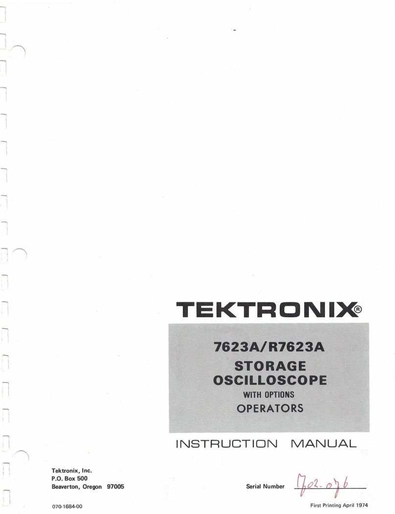 Tektronix 7623A instruction manual