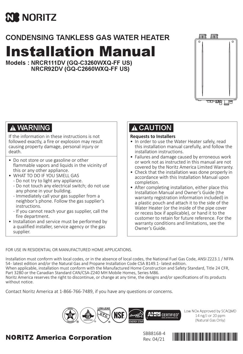 Noritz GQ-C3260WXQ-FF US User manual