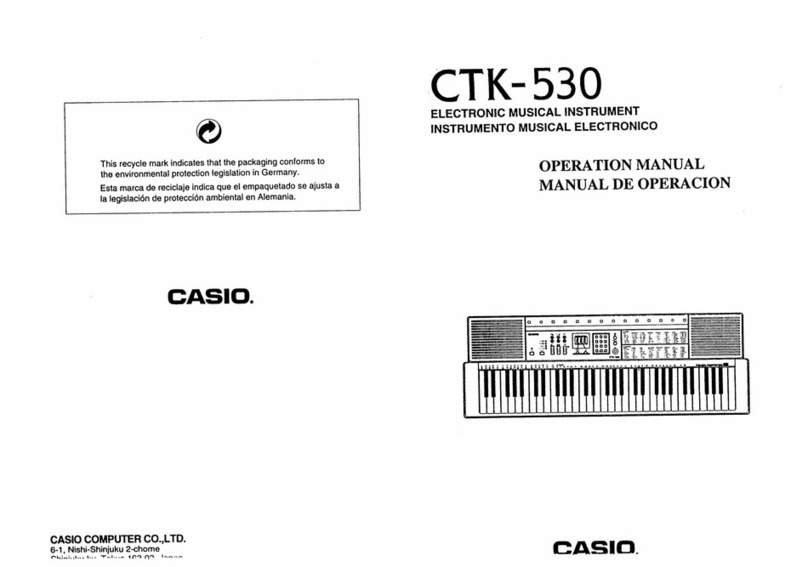 Casio CTK-530 User manual Casio CTK-530 User manual