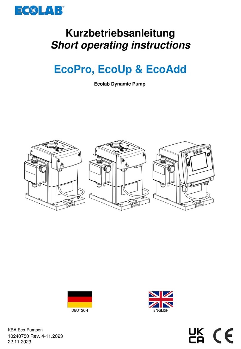 Ecolab EcoPro User manual