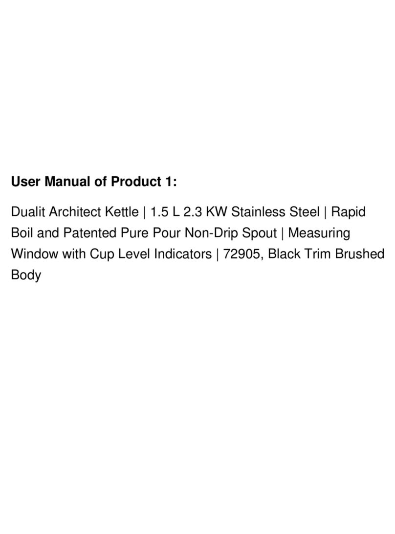 Dualit 72905 instruction manual
