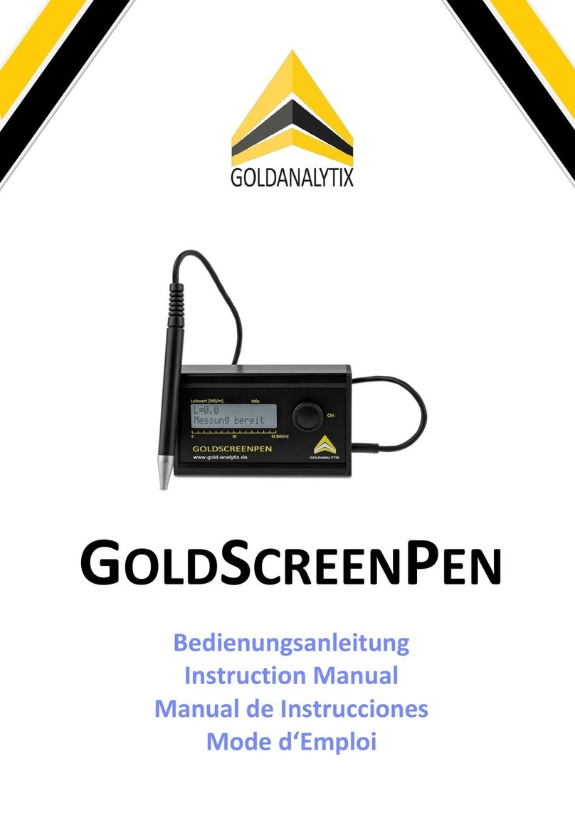 Goldanalytix GOLDSCREENPEN instruction manual