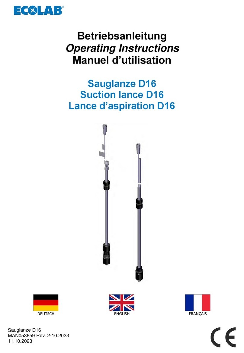 Ecolab D16 User manual