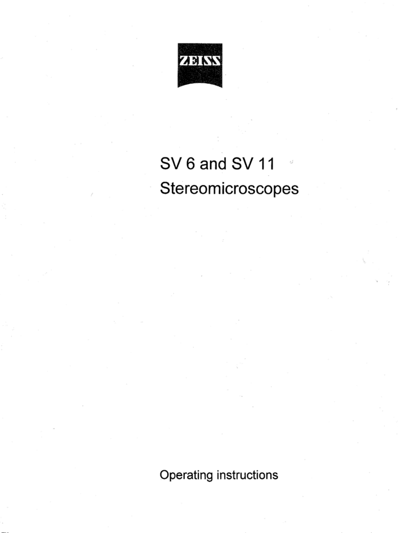 Zeiss SV 6 operating instructions