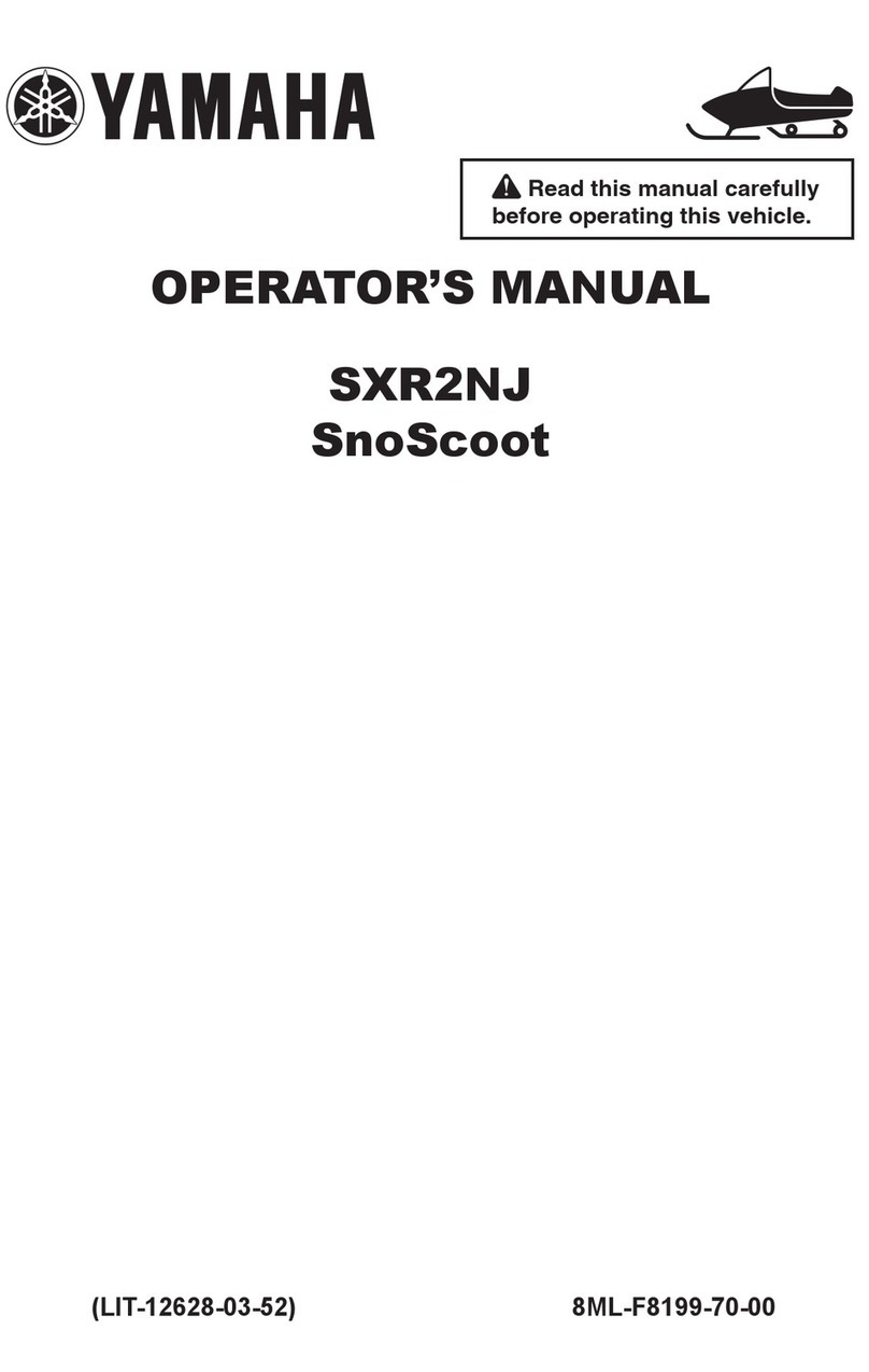 Yamaha SnoScoot SXR2NJ Operator's manual