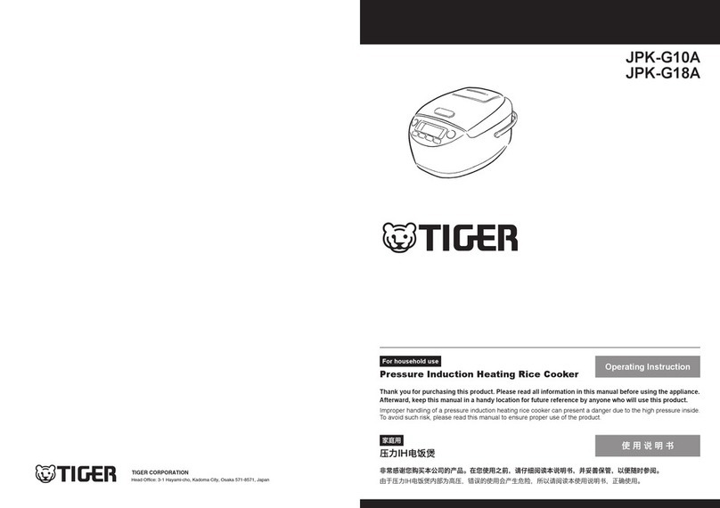 Tiger JPK-G10A User manual
