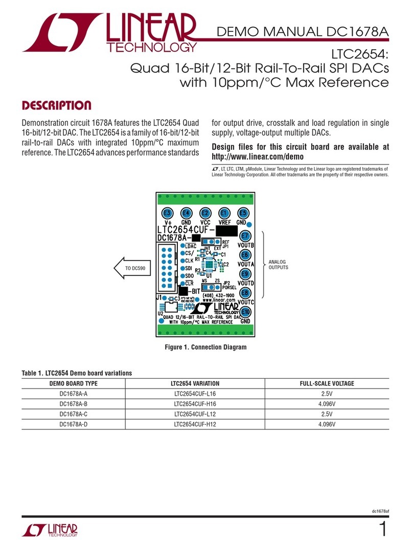 Linear Technology DC1678A Quick setup guide Linear Technology DC1678A Quick setup guide