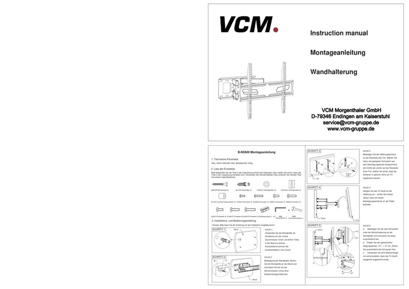 VCM B-NS600 instruction manual