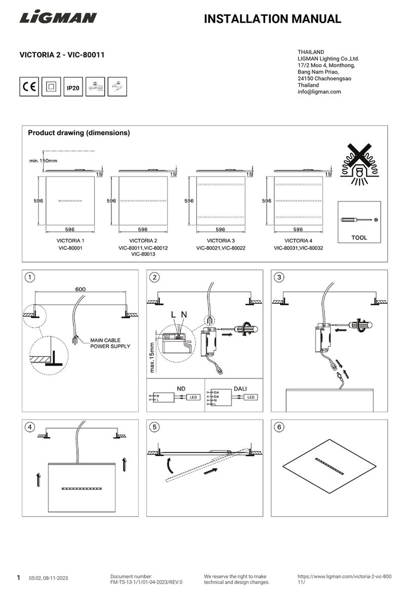 LIGMAN VICTORIA 2 installation manual LIGMAN VICTORIA 2 installation manual